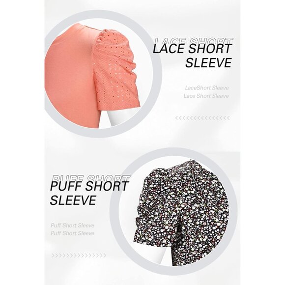 Floral Puff Sleeve Blouse - Multicolor - Picture 6 of 6